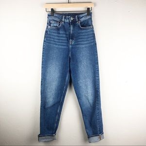 H&M High-Waisted Mom Jeans Size 2